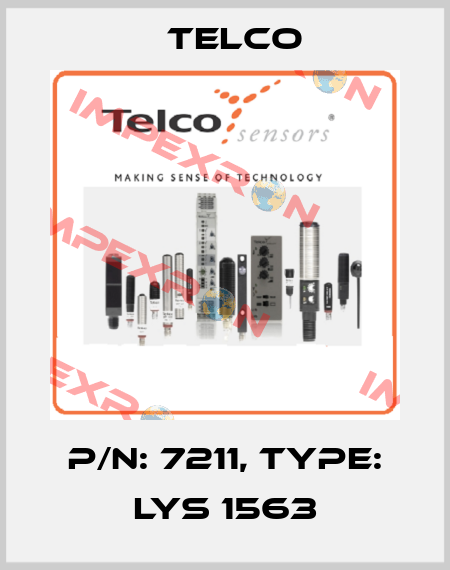 p/n: 7211, Type: LYS 1563 Telco