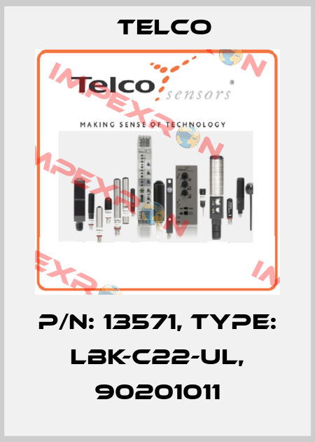 p/n: 13571, Type: LBK-C22-UL, 90201011 Telco