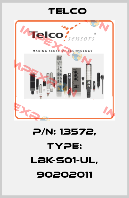 p/n: 13572, Type: LBK-S01-UL, 90202011 Telco