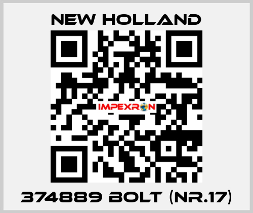 374889 bolt (Nr.17) New Holland