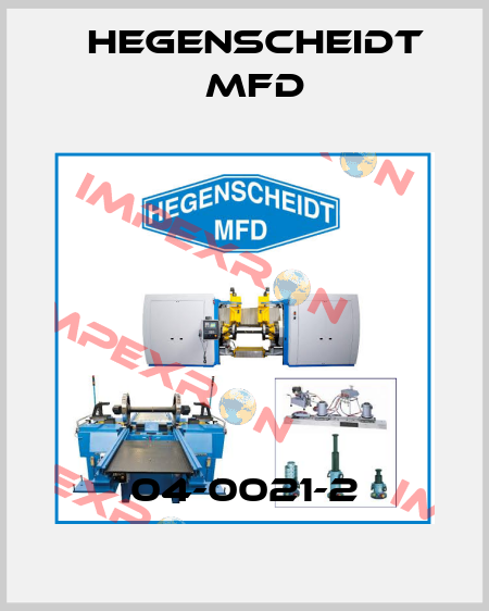 04-0021-2 Hegenscheidt MFD