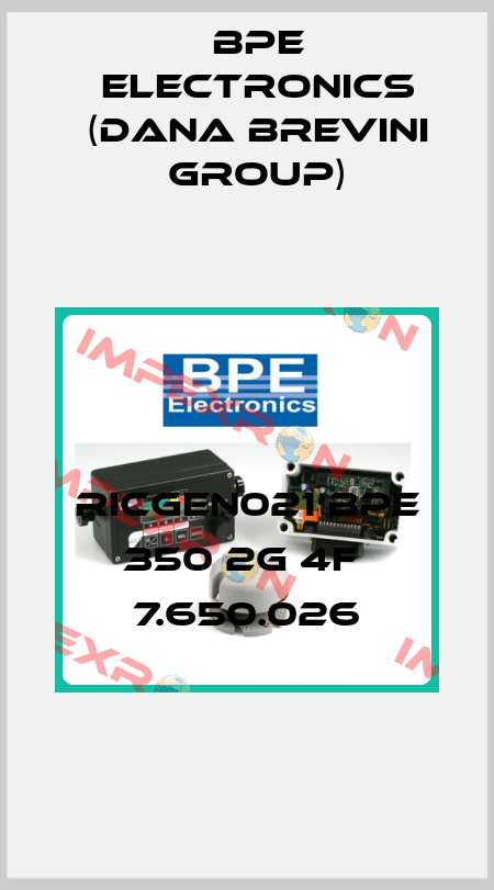 RICGEN021 BPE 350 2G 4F  7.650.026 BPE Electronics (Dana Brevini Group)