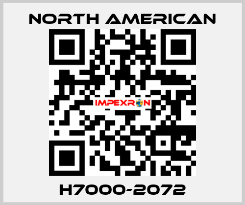 H7000-2072 NORTH AMERICAN