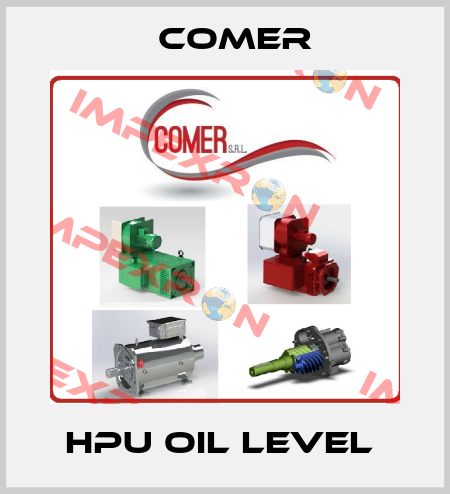 HPU oil level  Comer