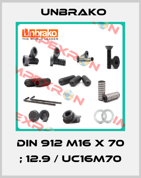 DIN 912 M16 x 70 ; 12.9 / UC16M70 Unbrako