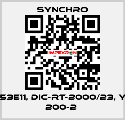TS453E11, DIC-RT-2000/23, YDFT 200-2  SYNCHRO