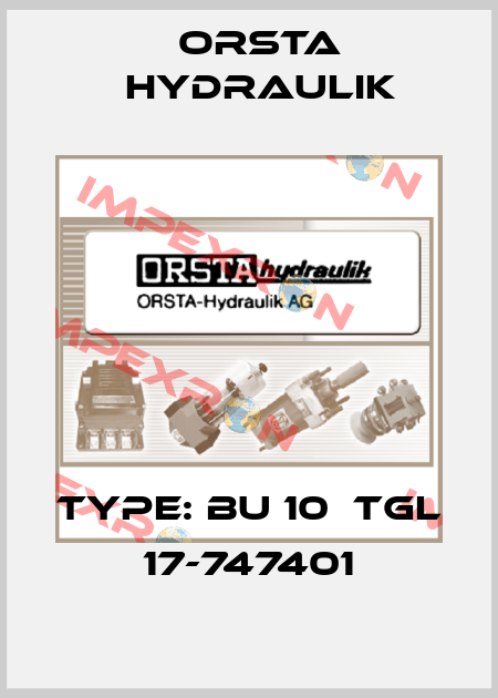 Type: BU 10  TGL 17-747401 Orsta Hydraulik