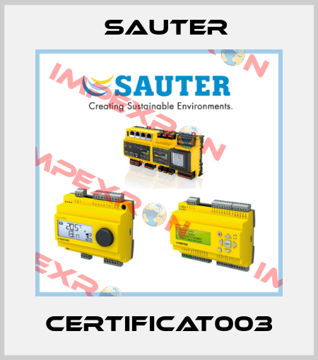 CERTIFICAT003 Sauter