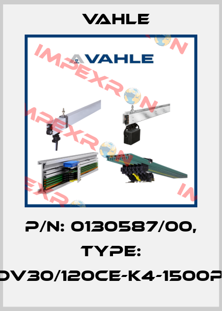 P/n: 0130587/00, Type: DT-UDV30/120CE-K4-1500PH-DB Vahle