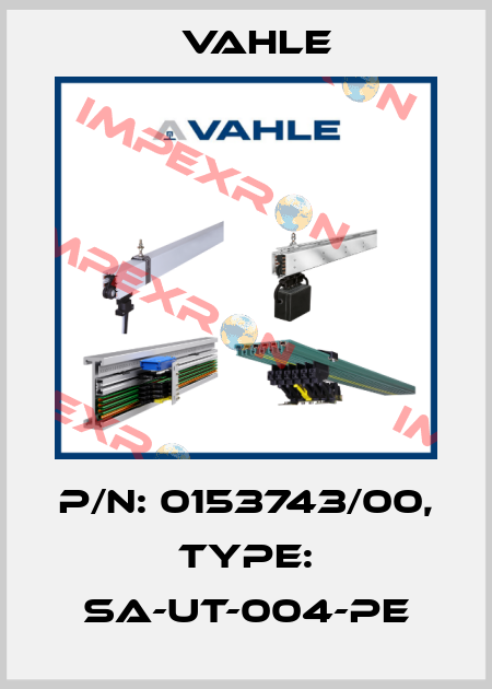 P/n: 0153743/00, Type: SA-UT-004-PE Vahle