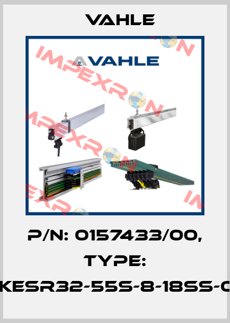 P/n: 0157433/00, Type: SA-KESR32-55S-8-18SS-0-08 Vahle