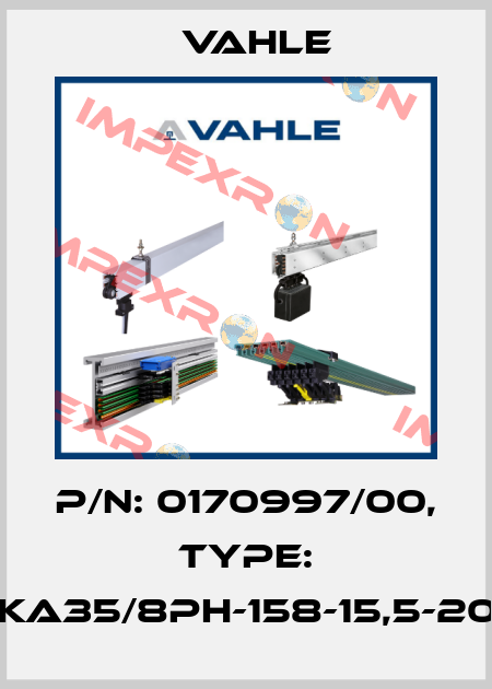 P/n: 0170997/00, Type: AL-RKA35/8PH-158-15,5-2000-C Vahle