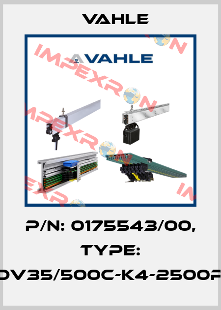 P/n: 0175543/00, Type: DT-UDV35/500C-K4-2500PE-CB Vahle