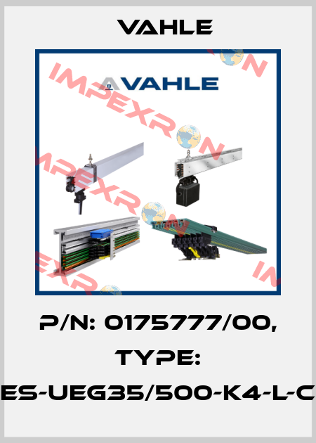 P/n: 0175777/00, Type: ES-UEG35/500-K4-L-C Vahle