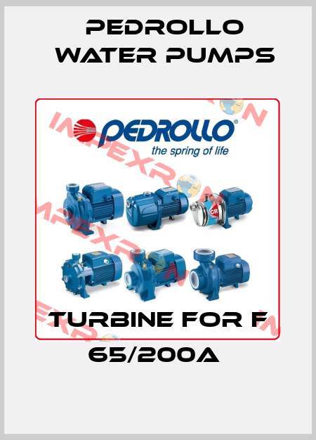 Turbine for F 65/200A  Pedrollo Water Pumps