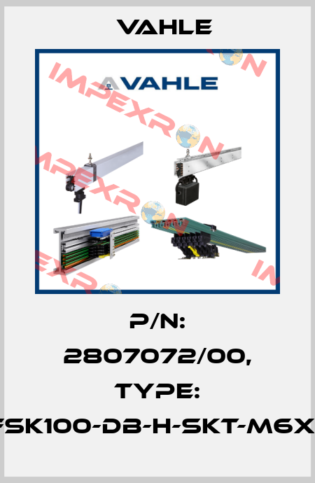 P/n: 2807072/00, Type: AH-VFSK100-DB-H-SKT-M6x16-V.E. Vahle