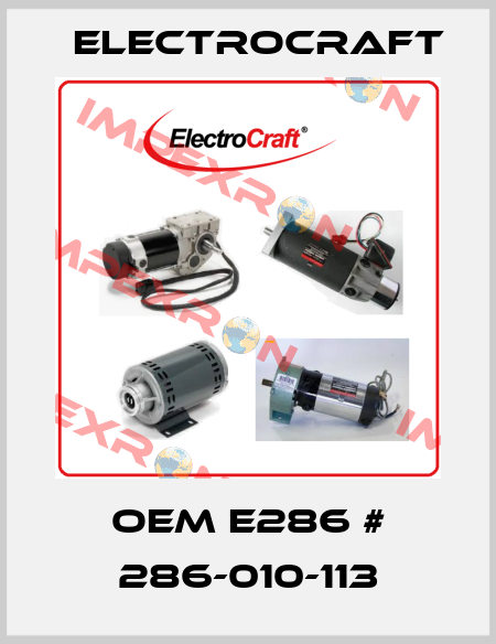 OEM E286 # 286-010-113 ElectroCraft