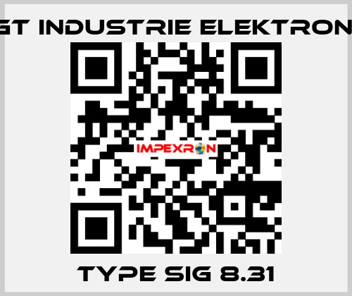 Type SIG 8.31 EGT Industrie elektronik