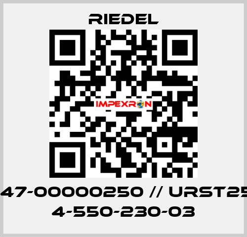 0147-00000250 // URST250 4-550-230-03 Riedel
