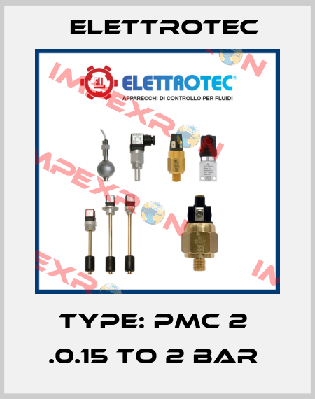 TYPE: PMC 2  .0.15 TO 2 BAR  Elettrotec