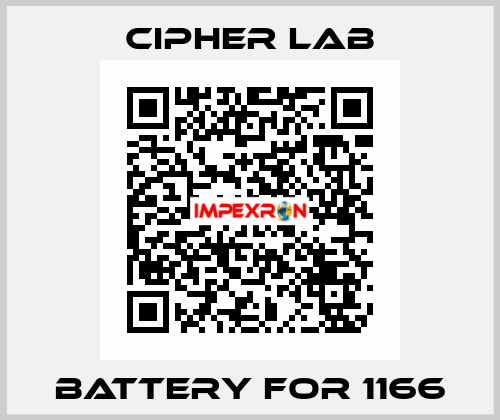 battery for 1166 Cipher Lab