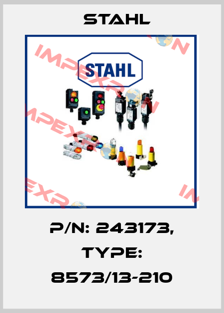 P/N: 243173, Type: 8573/13-210 Stahl