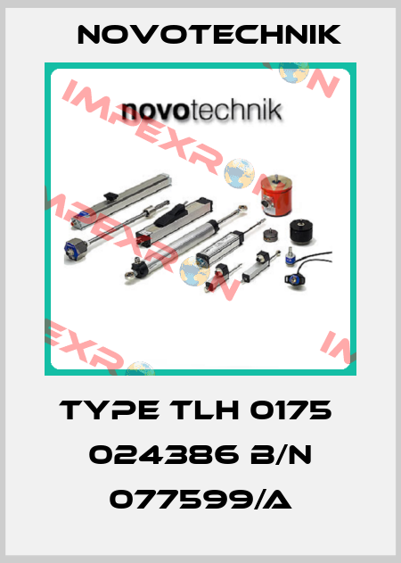 TYPE TLH 0175  024386 B/N 077599/A Novotechnik