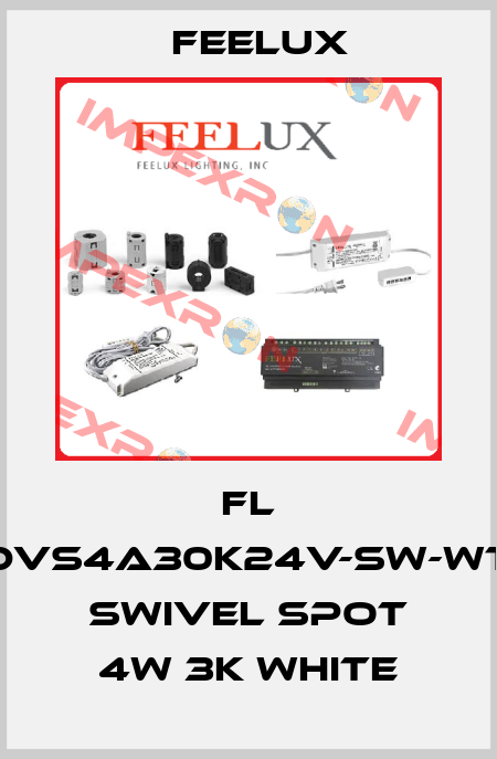 FL DVS4A30K24V-SW-WT SWIVEL SPOT 4W 3K WHITE Feelux