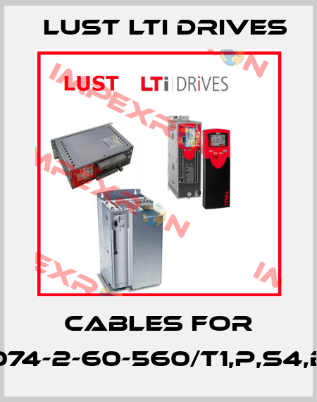 cables for LSH-074-2-60-560/T1,P,S4,B14,1R LUST LTI Drives