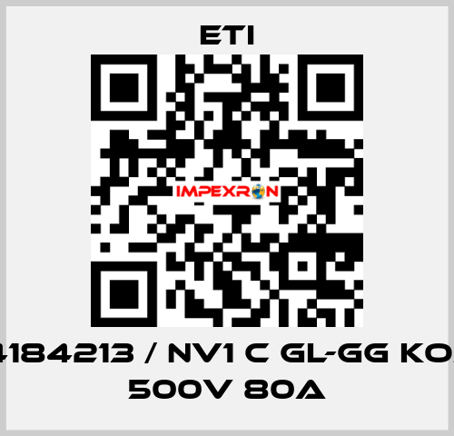 004184213 / NV1 C gL-gG KOMBI 500V 80A Eti