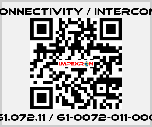 61.072.11 / 61-0072-011-000 TE Connectivity / Intercontec