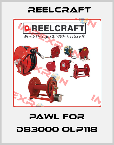 pawl for D83000 OLP118 Reelcraft