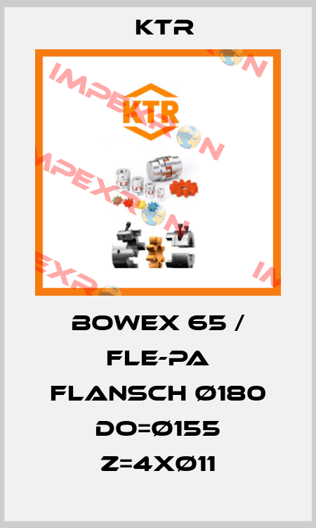 BoWex 65 / FLE-PA FLANSCH Ø180 DO=Ø155 Z=4XØ11 KTR