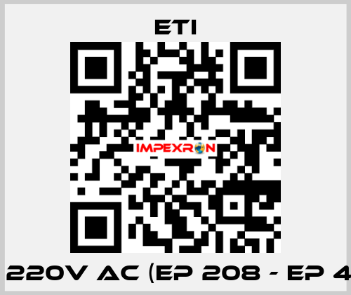 MU 220V AC (EP 208 - EP 440) Eti