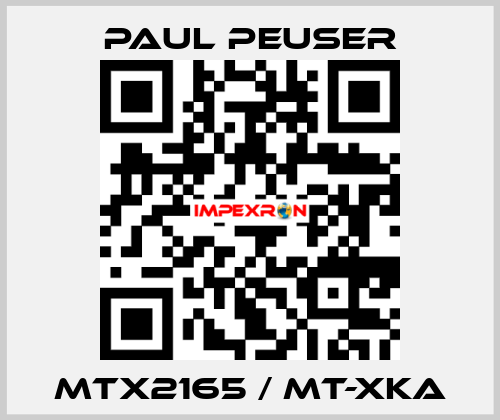 MTX2165 / MT-XKA PAUL PEUSER