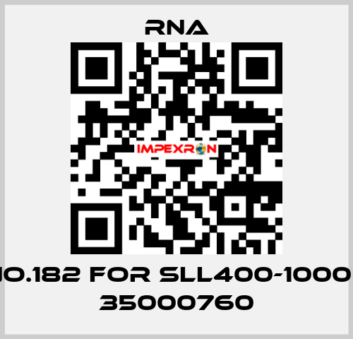 NO.182 for SLL400-1000 / 35000760 RNA
