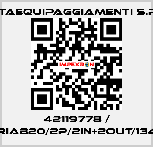 42119778 / CRIAB20/2P/2IN+2OUT/1340 EATAequipaggiamenti s.r.l.