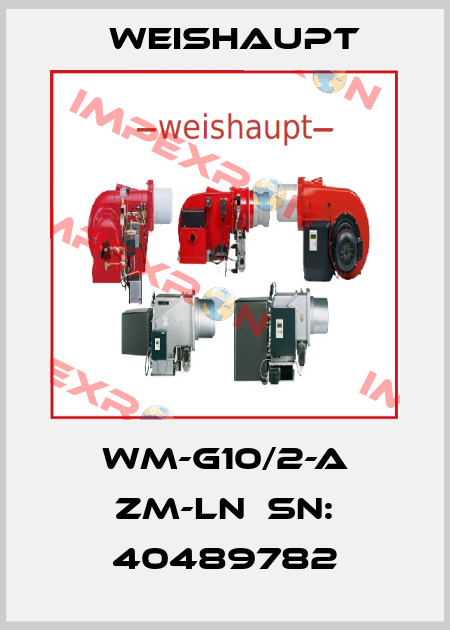 WM-G10/2-A ZM-LN  sn: 40489782 Weishaupt