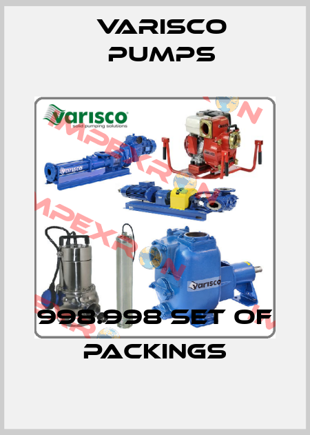 998.998 set of Packings Varisco pumps