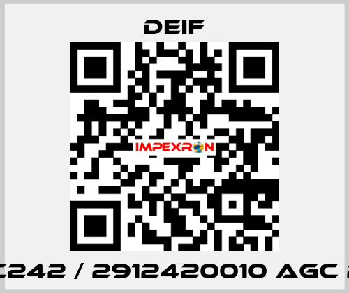AGC242 / 2912420010 AGC 200 Deif