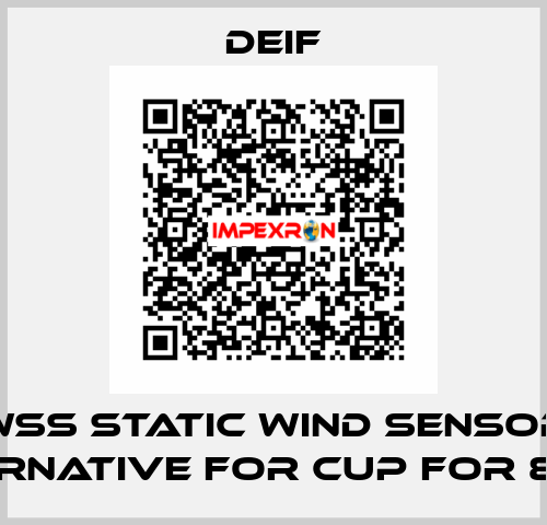 WSS STATIC WIND SENSOR (ALTERNATIVE FOR CUP FOR 879.3)  Deif