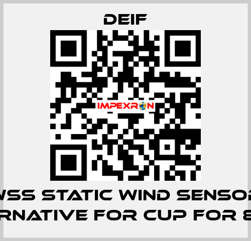 WSS STATIC WIND SENSOR (ALTERNATIVE FOR CUP FOR 879.3)  Deif