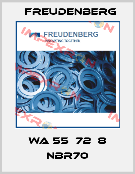 WA 55х72х8 NBR70 Freudenberg