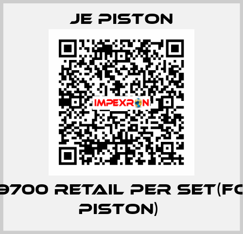XH9700 RETAIL PER SET(FOR 1 PISTON)  JE Piston