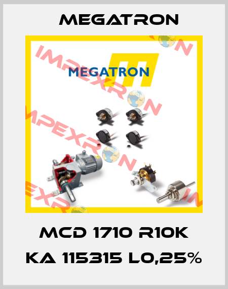MCD 1710 R10K KA 115315 L0,25% Megatron