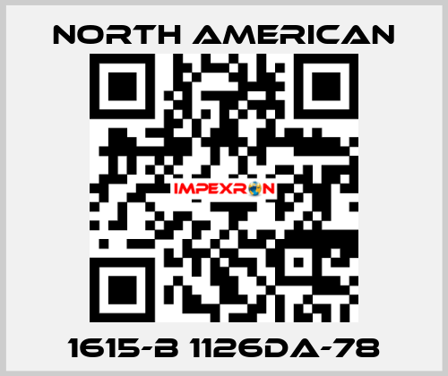 1615-B 1126DA-78 NORTH AMERICAN