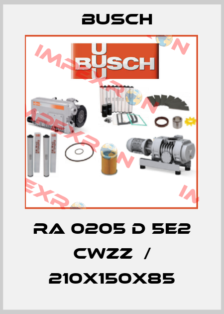 RA 0205 D 5E2 Cwzz  / 210x150x85 Busch