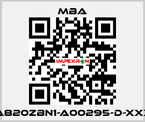 MBA820ZBN1-A00295-D-XXXXX MBA