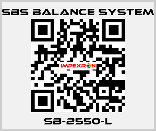 SB-2550-L SBS BALANCE SYSTEM