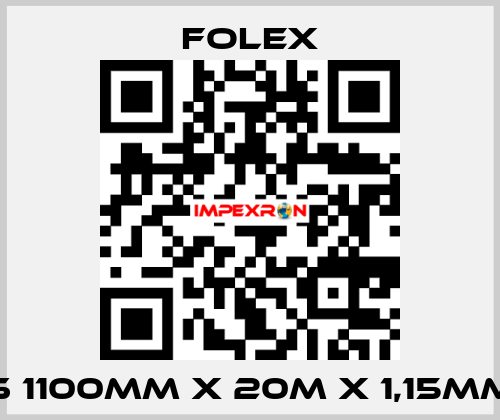 S 1100mm x 20m x 1,15mm Folex